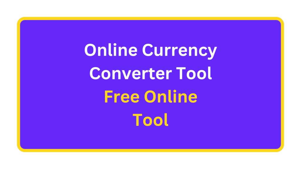 Currency Converter Tool. quizandtools.com