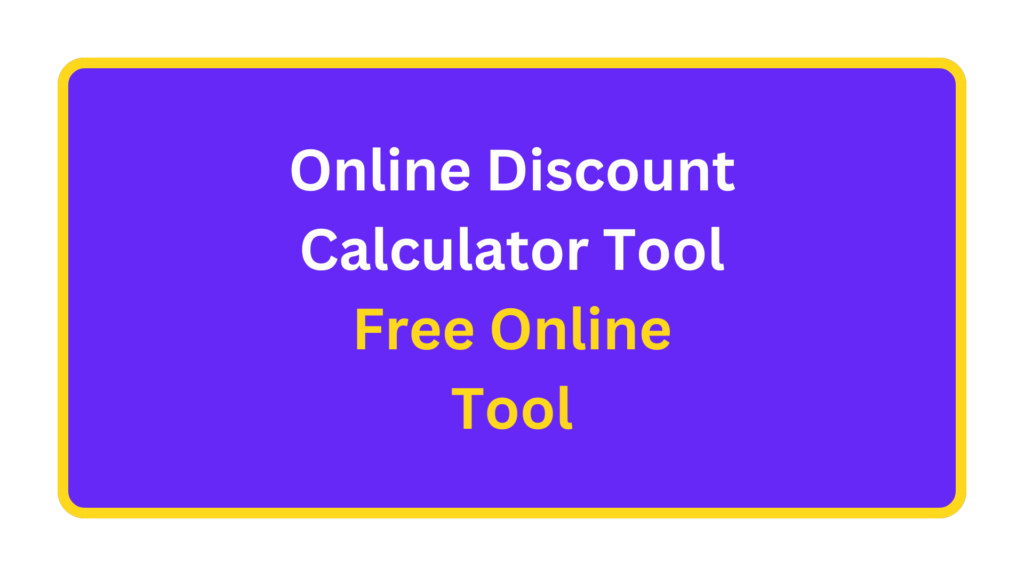 Online Discount Calculator. quizandtools.com