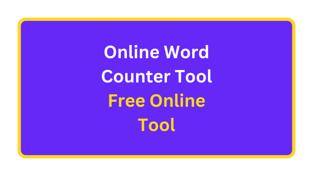 Online Word Counter Tool. quizandtools.com
