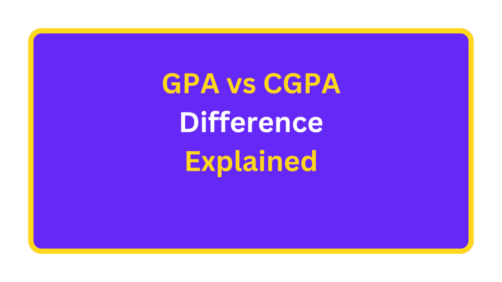 GPA vs CGPA Difference Explained. quizandtools.com